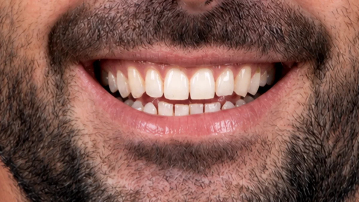 Avant facettes dentaires naturelles — sourire à harmoniser